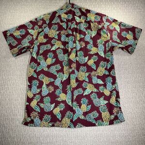 Hawaiian shirt Vintage Pineapple Short Sleeve Button Up Cook Street‎ Mens (M)
